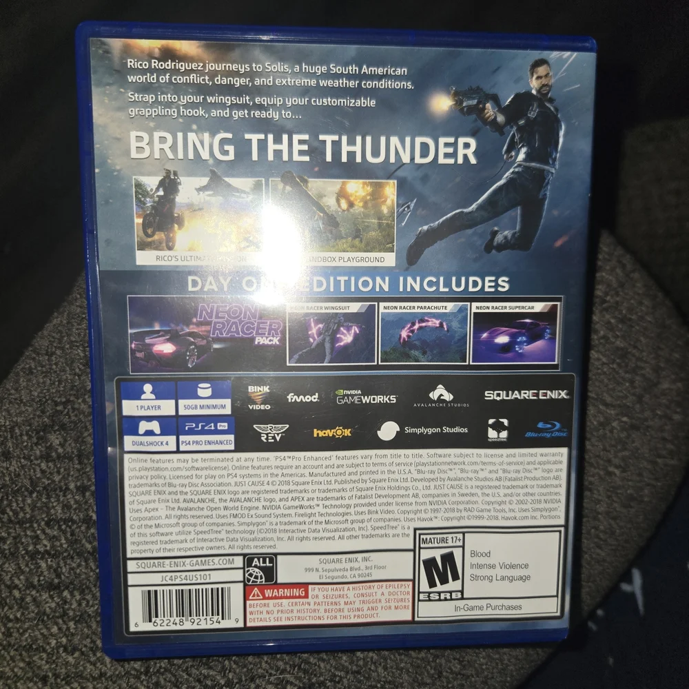 Just Cause 4‎ Day One Edition for PS4 - Blue